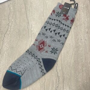 NWT Stance Holiday Stocking Grey Sweater Style